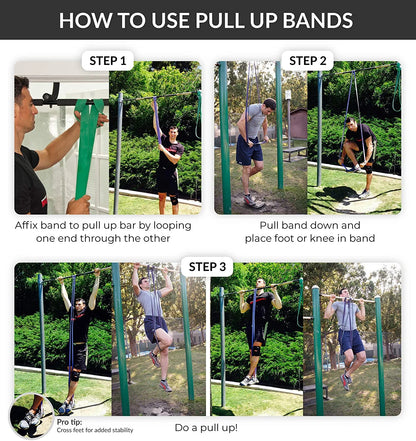 41" Latex Resistance Band (30–50 lbs) – Pull-Up Assist & Full-Body Training Band with Lifetime Warranty